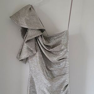 Size XS Hailey Logan Silver Dress